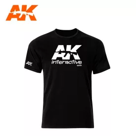   MERCHANDISING - AK OFFICIAL T-SHIRT BLACK (WHITE LOGO) size "L"