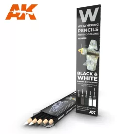 Weathering pencils - WATERCOLOR PENCIL SET BLACK AND WHITE