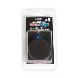 Accesories - PLASTIC WARGAME BASES. ROUND BASE 50mm