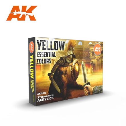 Paints set - YELLOW ESSENTIAL COLORS 3GEN SET