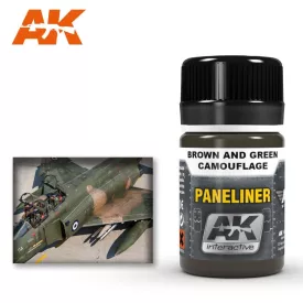   AIR Weathering products - Paneliner for brown and green camouflage 35ml