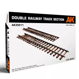 Scale Models - DOUBLE RAILWAY TRACK SECTION 1/35