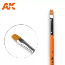 Brushes - FLAT BRUSH 8 SYNTHETIC