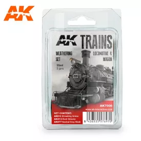 Trains Weathering ships SETS - LOCOMOTIVE & WAGON