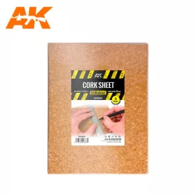   Building material - CORK SHEETS - COARSE GRAINED-200x300x3mm(2 SHEETS)