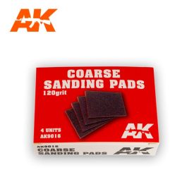 Sandpaper - Coarse Sanding Pads 120 grit.4 units