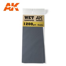 Sandpaper - Wet Sandpaper 1200 Grit. 3 units