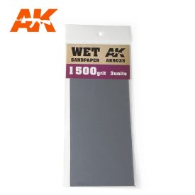 Sandpaper - Wet Sandpaper 1500 Grit. 3 units