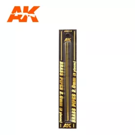 Building material - BRASS PIPES 2,0mm, 2 units