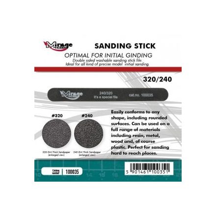 Sanding Stick - Double Grid 240/320