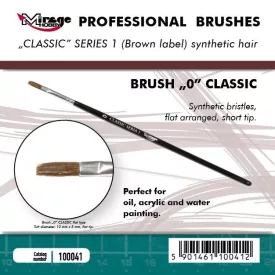 Brush - Flat High Quality Classic Series „1”  Size 0