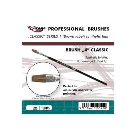 Brush - Flat High Quality Classic Series „1”  Size 4