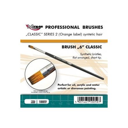 Brush - Flat High Quality Classic Series „2”  Size 6