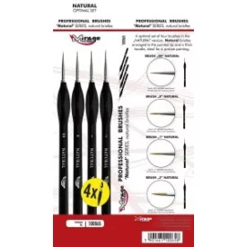   Brush - Optimal Set Of Natural [4 X Natural Brush: 00; 0; 1; 2]