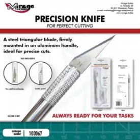 Tools - Precision Knife +  5 Blades (Silver)