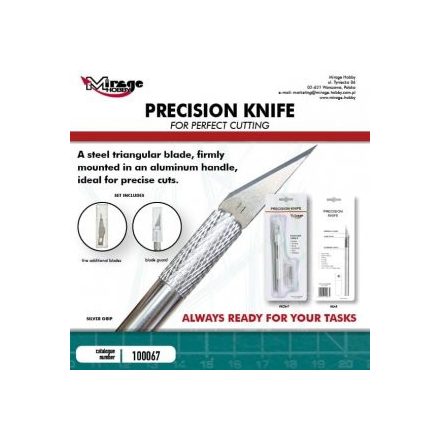 Tools - Precision Knife +  5 Blades (Silver)