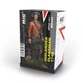 Resins - HIGHLANDERCLANSMAN 1746RESIN FIGURE 90mm