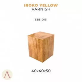SBS-016 Complements IROKO YELLOW VARNISH-40X40X50