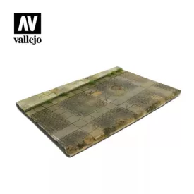 Cobblestone Street with drain